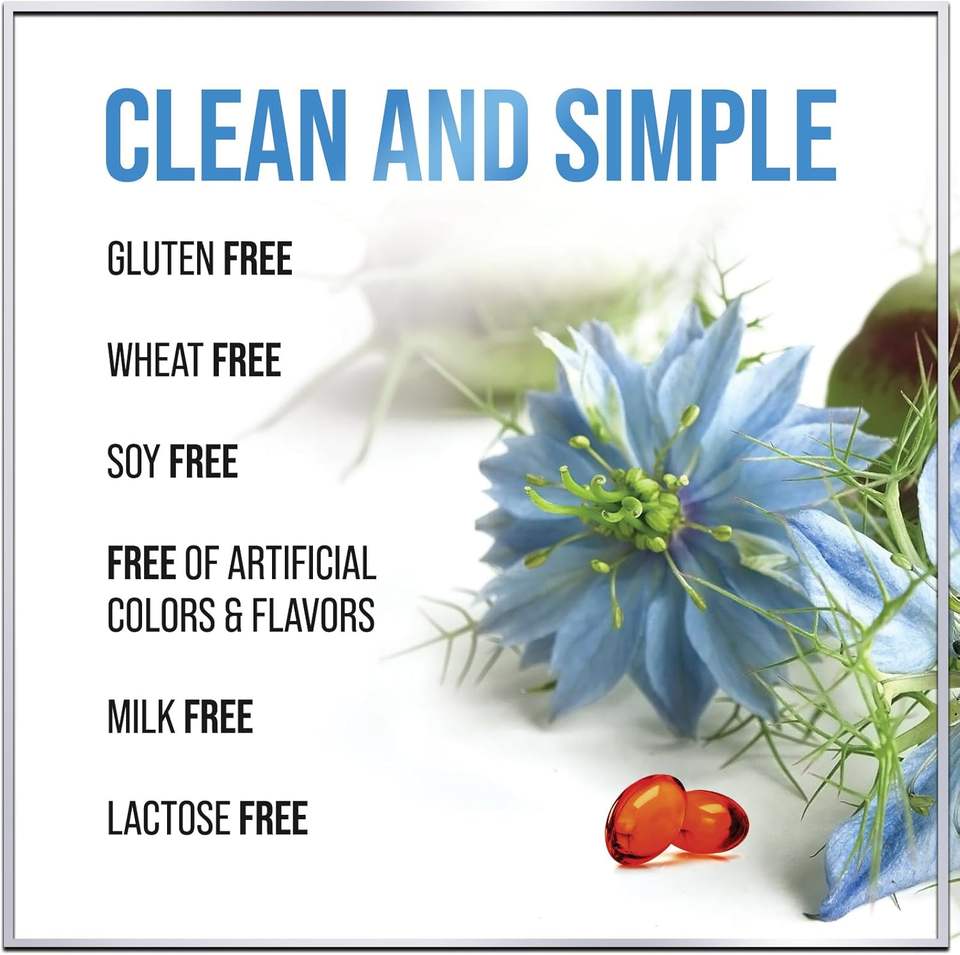 BioFlex Halal-Certified Extra Strength Black Seed Oil Softgels 60 Softgels 1000mg for Adults