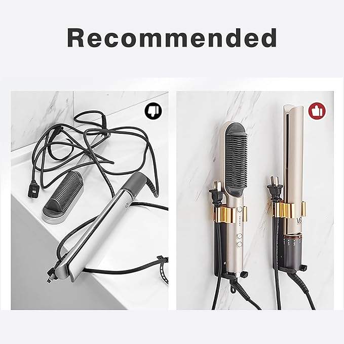 Aluminum Bathroom Electric Hair Comb Holder Shelf