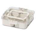 Clear Spice Storage Container with Lid and Handle