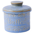 Keramik French Butter Dish with Lid for Countertop, Butter Keeper with Water Line for Fresh Spreadable Butter