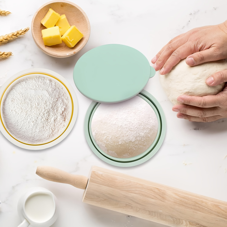 Modern Portable Pizza Dough Proofing Box Stackable Silicone Freezer Boxes with Lids Small Bread Baking Accessories Reusable Camping Bowl