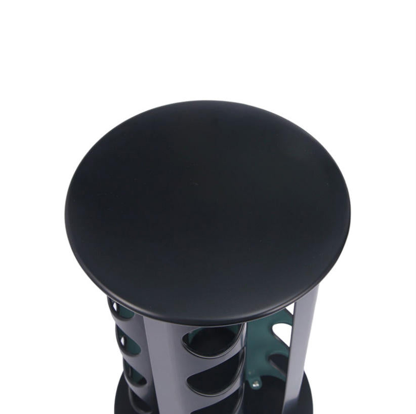 Rotating Kitchen Spice Glass Rack with Freestanding Spice Organizer Shelf