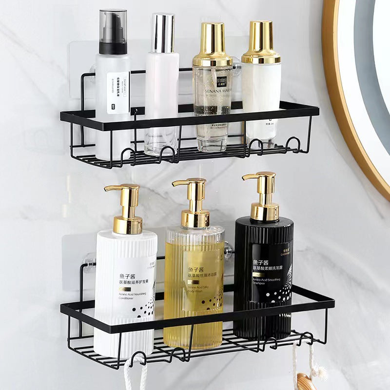 Modern Multifunctional Metal Shelf Shower Caddy Bathroom Corner Storage Organizer Toilet Rack