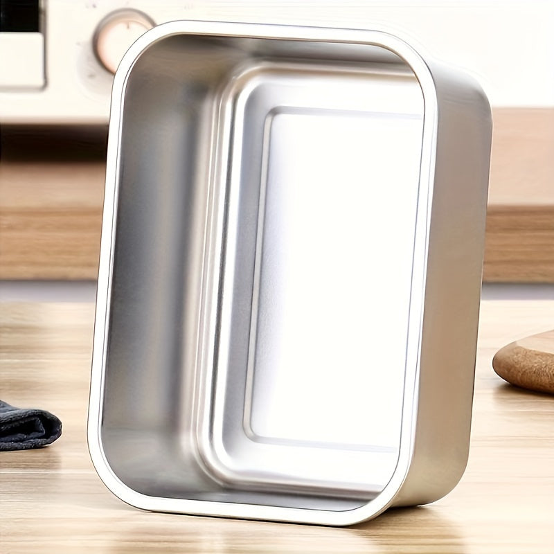 Stainless Steel 3-Piece Food Storage Set with Lid - Multi-Purpose Container for Home Use - Crisper Box for Fruits/Vegetables/Meat