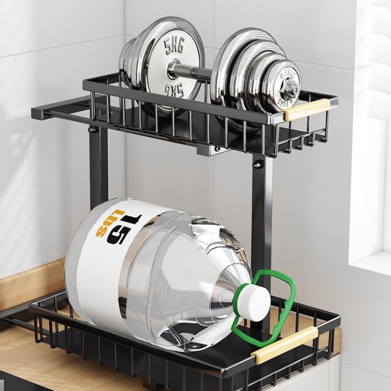 Extendable Storage Holder for Folding Spice Rack Made of Carbon Steel