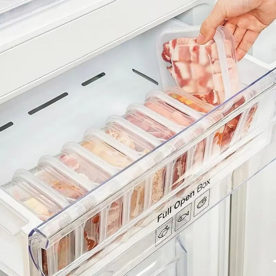Clear Refrigerator Organizer for Minimalist Kitchen Accessories