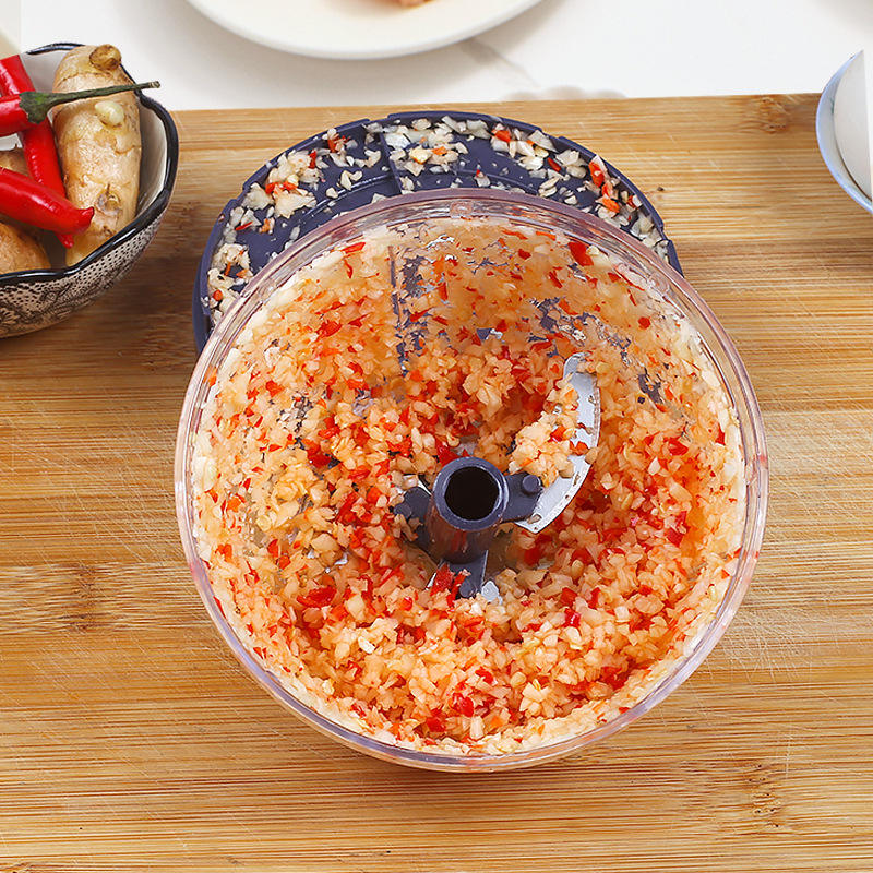 Manual Kitchen Hand Cutter with Sharp Blade Garlic Press Onion Chopper Food Vegetable Mixer