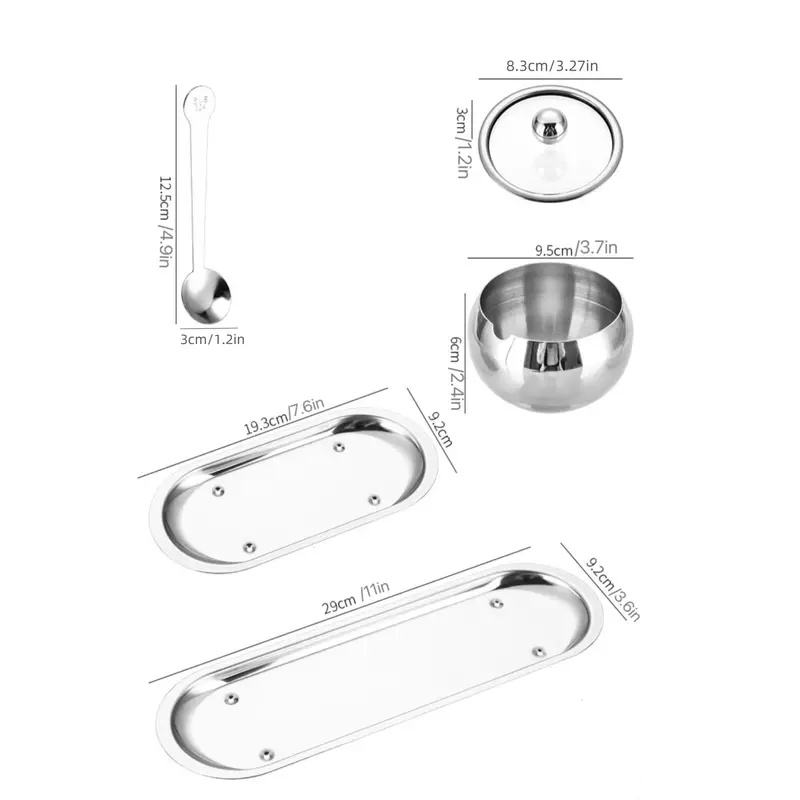 Salt Shaker Set - Stainless Steel Spice Jars for Visible Seasoning