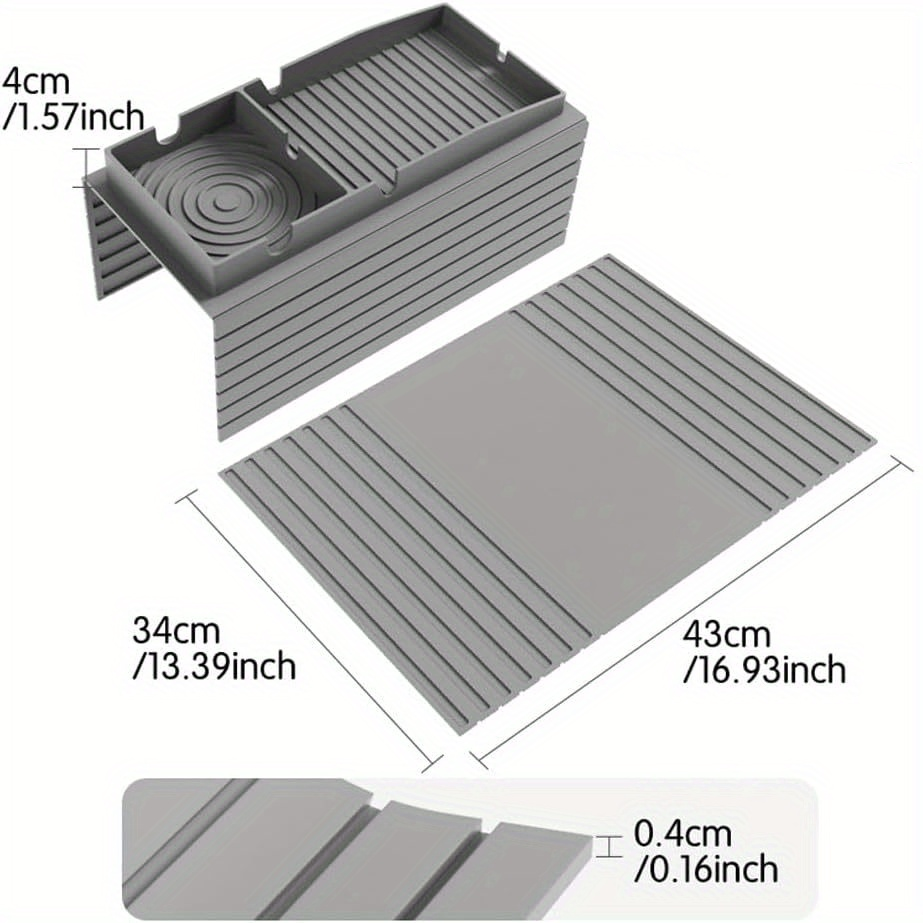 Silicone Sofa Armrest Organizer Cup Holder Tray Sofa Arm Tray Sofa Seat Armrest Remote and Phone Organizer