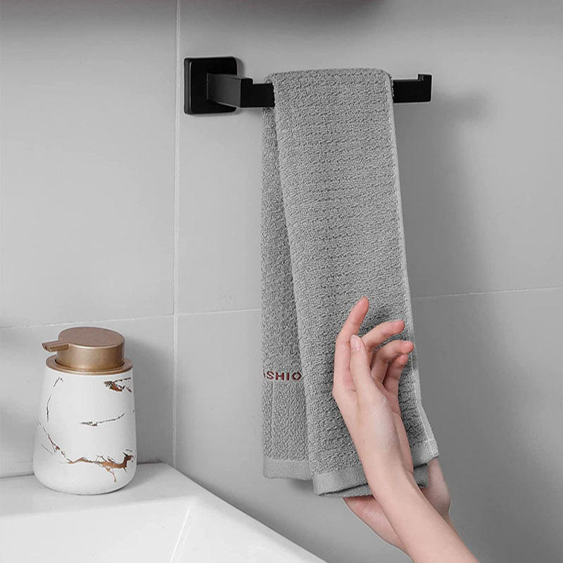 Stainless Steel Adhesive Wall-Mounted Toilet Paper Holder Rack Set