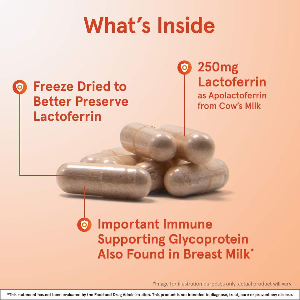 BIOFLEX 250mg Lactoferrin Capsules Dietary Supplement