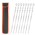 8-Piece Stainless Steel Grilling Skewers Set