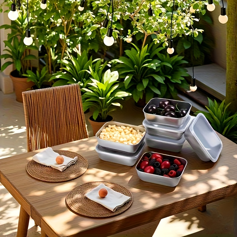 Multifunctional Single Food-Grade Stainless Steel Bento Box