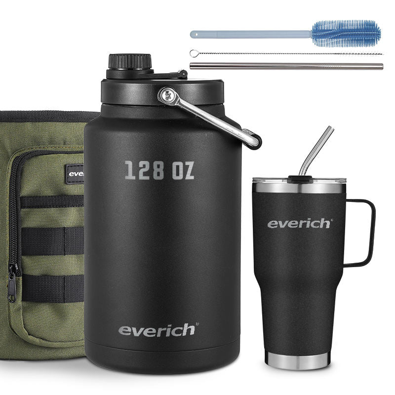 High-Quality 1-Gallon Stainless Steel Vacuum-Insulated Sport Water Bottle