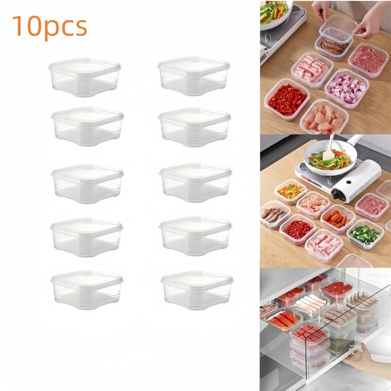 Refrigerator Organizer Set - Meat Freezer, Fruit & Vegetable Crisper, Dumpling Garlic Onion Storage Boxes