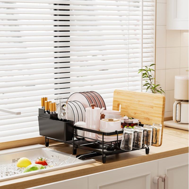 Modern Adjustable Single Bowl Kitchen Sink Rack