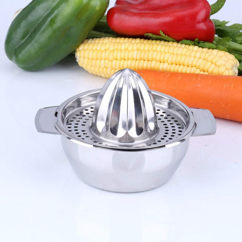 Stainless Steel Manual Citrus Juicer, Multifunctional Hand Press for Home Use