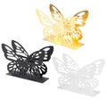 Decorative Butterfly Napkin Holder, Standing Metal Tissue Box Ideal for Wedding Banquet Tables, Space-Saving Storage
