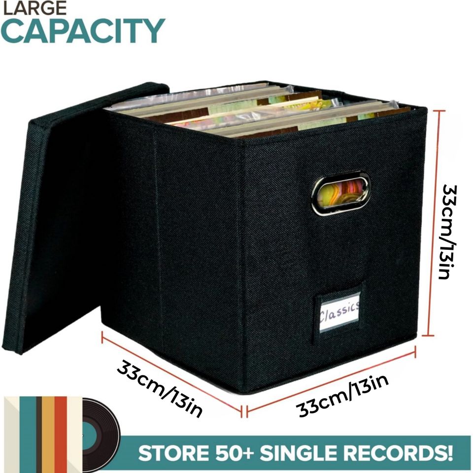 Durable Multi-Purpose Storage Boxes for Vinyl Records