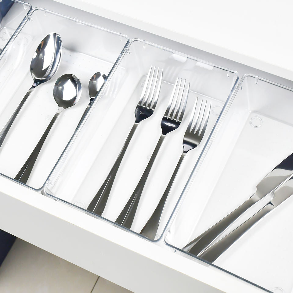 Drawer Organizer Set for Kitchen, Bathroom, Office, and Jewelry Drawers
