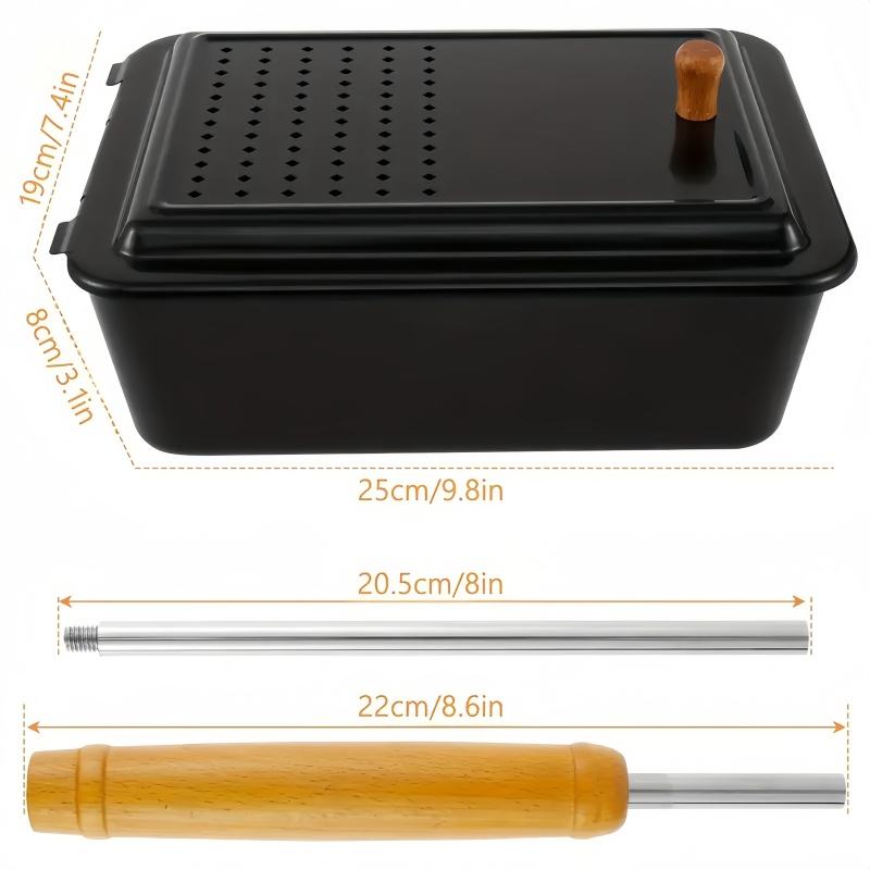 Creative Popcorn Cooker-Old Fashioned Popcorn Maker with Non-Stick Surface and Extended Handle-for Campfires, Bonfires