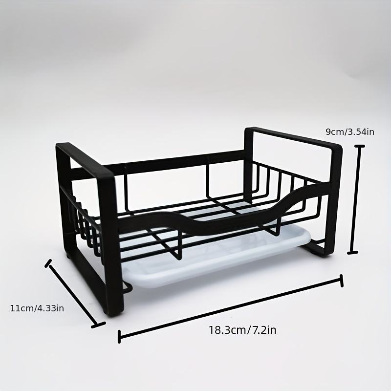 Stainless Steel 304 Sink Drain Rack Sink Storage Rack for Sponge Countertop Drying Basket