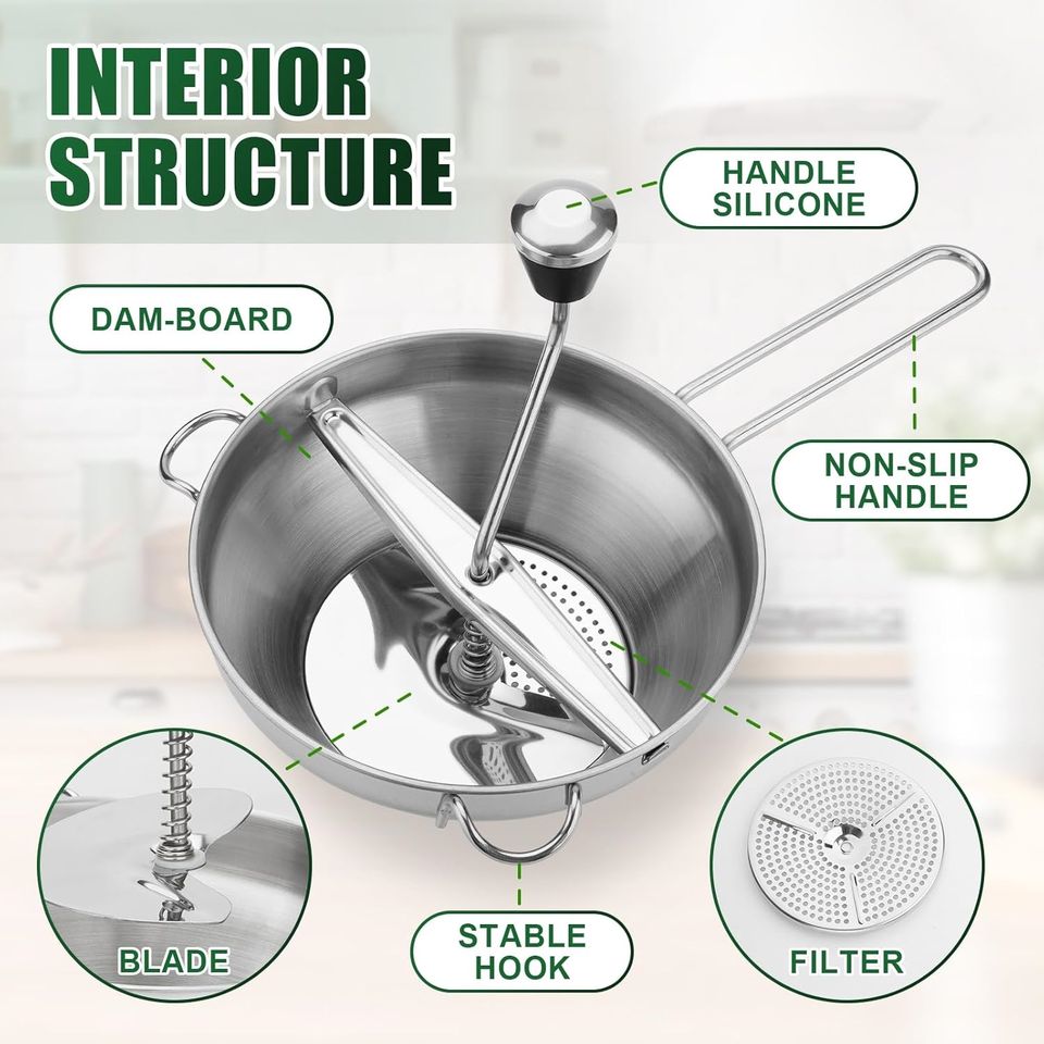 Durable Stainless Steel Rotating Milling Discs for Fruit and Vegetable Puree Pressing and Grinding Tools