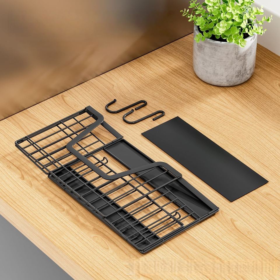 Magnetic Fridge Hook Foldable Refrigerator Side Shelf Wrap & Condiment Storage Basket Kitchen Magnetic Shelf