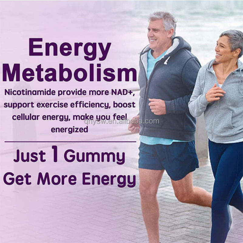 OEM Flush Free Nicotinamide Niacin Gummies with Vitamin A B3 E for Skin Health