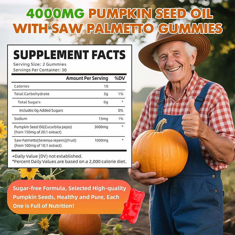 Pumpkin Seed Oil Gummies with Saw Palmetto Extract