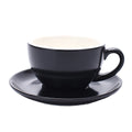 Ceramic Tea and Coffee Cup Set with Saucer - 250ml Ideal for Latte and Cappuccino