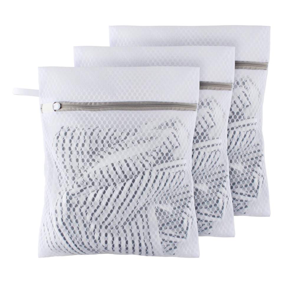 Foldable Wash Bags Set - Mini and Large Sizes, Mesh Laundry Bags for Travel, Clothes Separation