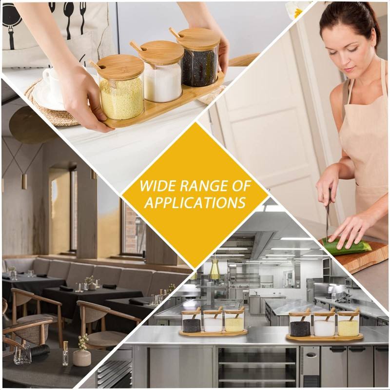 Bestselling Kitchen Spice Jar Set with Spice Jars and Lids Salt and Pepper Containers Food Storage Box with Spoon