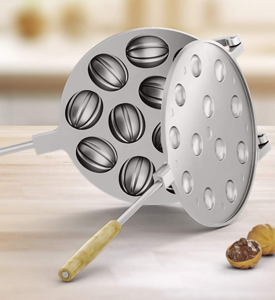 Aluminum Mold for Oreshki Walnut Cookies, Russian Cookie Maker Tool