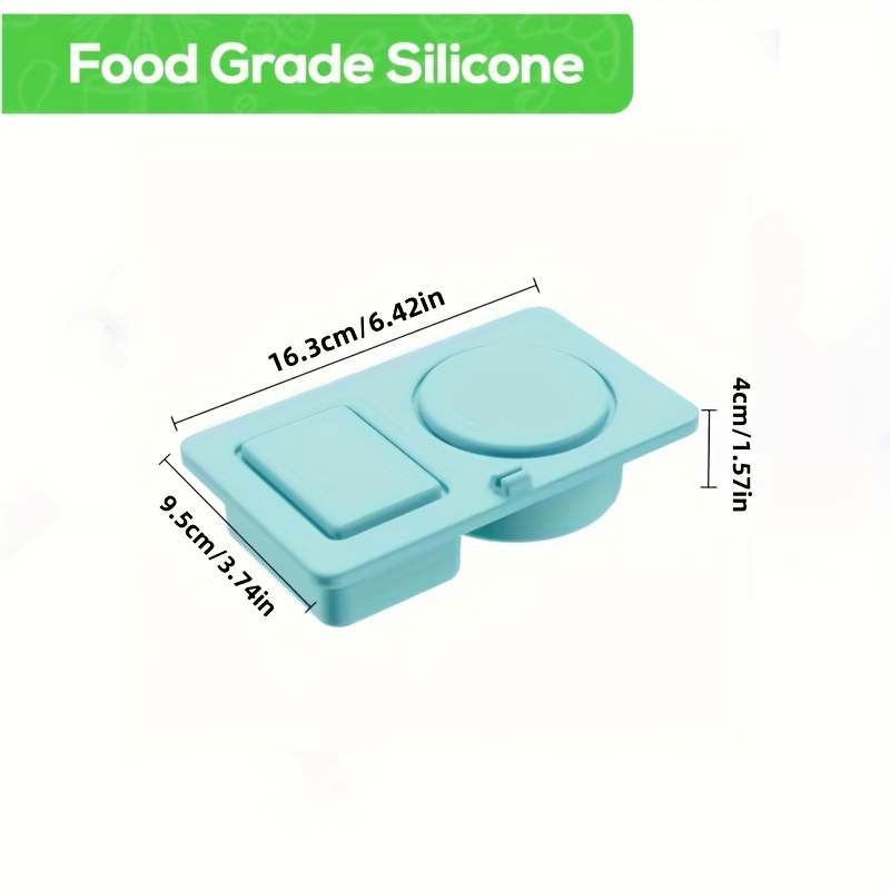Silicone Spice Container with Dual Compartment Lid