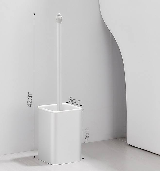 High-Quality Aluminum Black Floor Standing Wall Toilet Cleaning Brush and Plunger Set for Bathroom