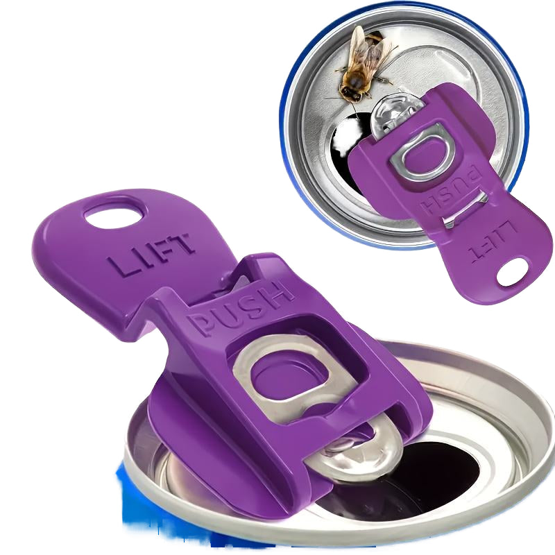 Portable Easy Plastic Manual Can Opener Leakproof Beverage Seal Bottle Opener for Home and Camping Use for Soda-Beer Beverages