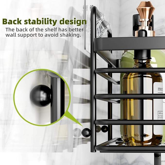 Bathroom Organizer Shelf Set Bathroom Wall Storage Multipurpose Organization Shelves