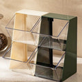 Modern Two-Tier Square Multi-Purpose Plastic PP Organizer for Tea Bags, Coffee Capsules, Instant Coffee at Home