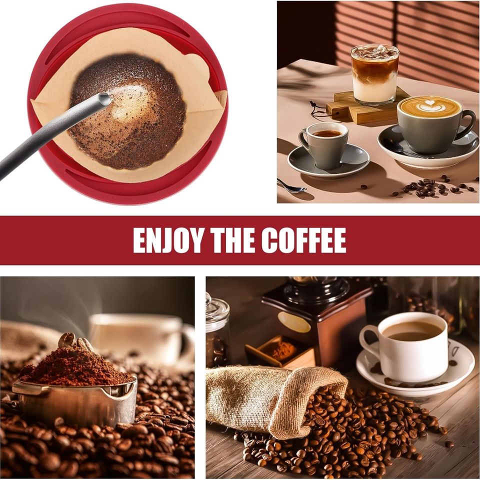 Foldable Reusable Silicone Coffee Dripper for Outdoor Use