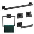 Black Bathroom Hardware Set Stainless Steel Bathroom Towel Holder Set Bathroom Accessory Kit