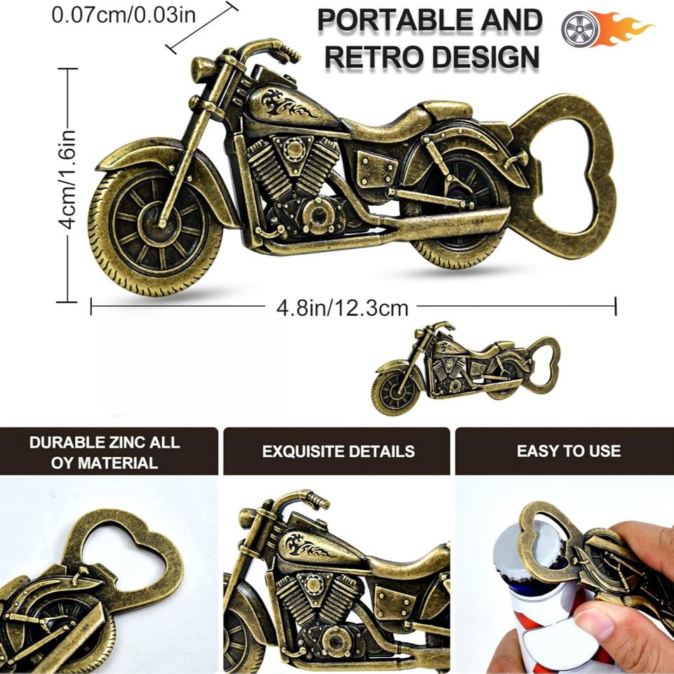 Motorcycle Zinc Alloy Bottle Opener Keychain