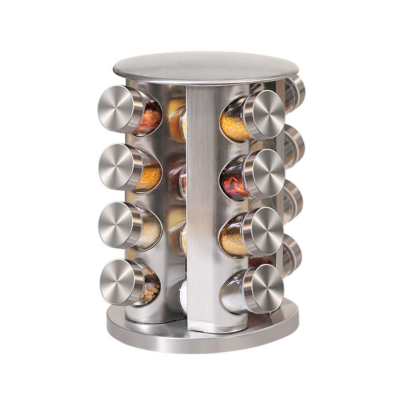Rotating Spice Rack Kitchen Storage Organizer