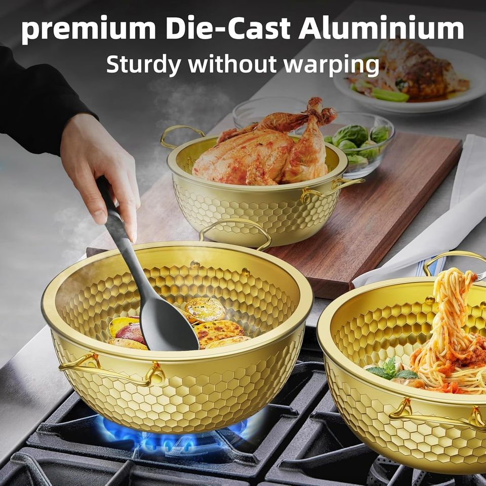Modern Stainless Steel Double-Ear Induction Pot Korean Ramen Small Cooking Pot Household Dormitory Noodle Cookware Sets