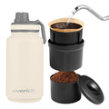 Everich Outdoor Cycling Stainless Steel Water Bottle with Coffee Brewing Kit