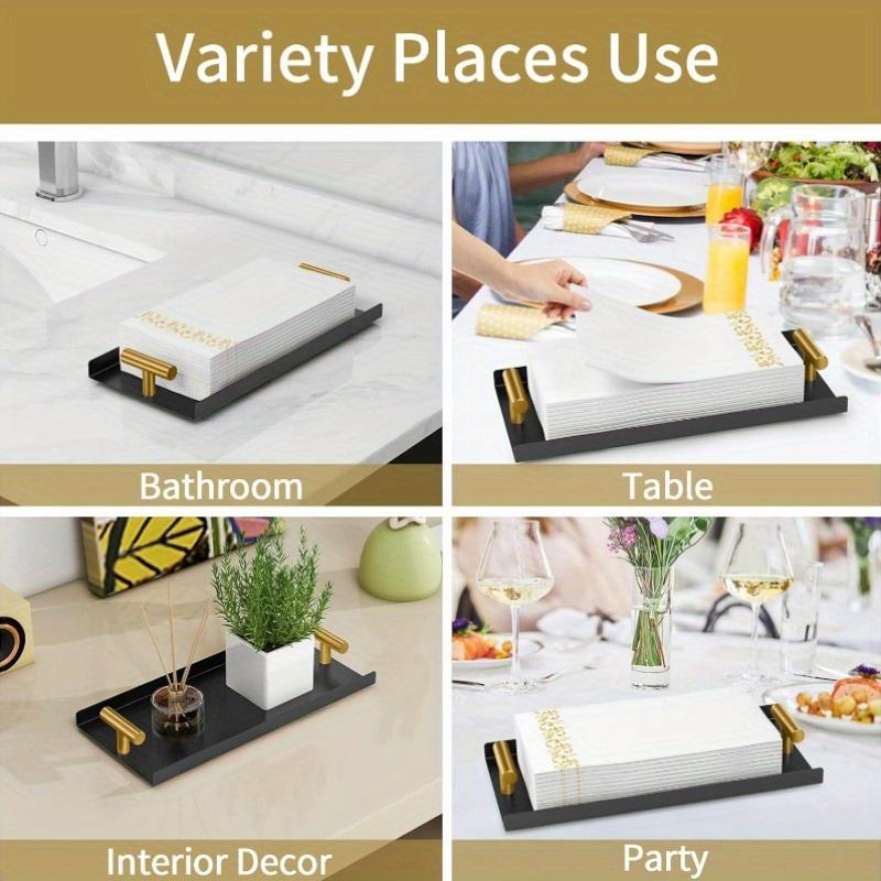 Guest Towel Holder Tray Disposable Hand Towel Holder for Dining Table Kitchen Paper Holder Napkin Holder for Guests