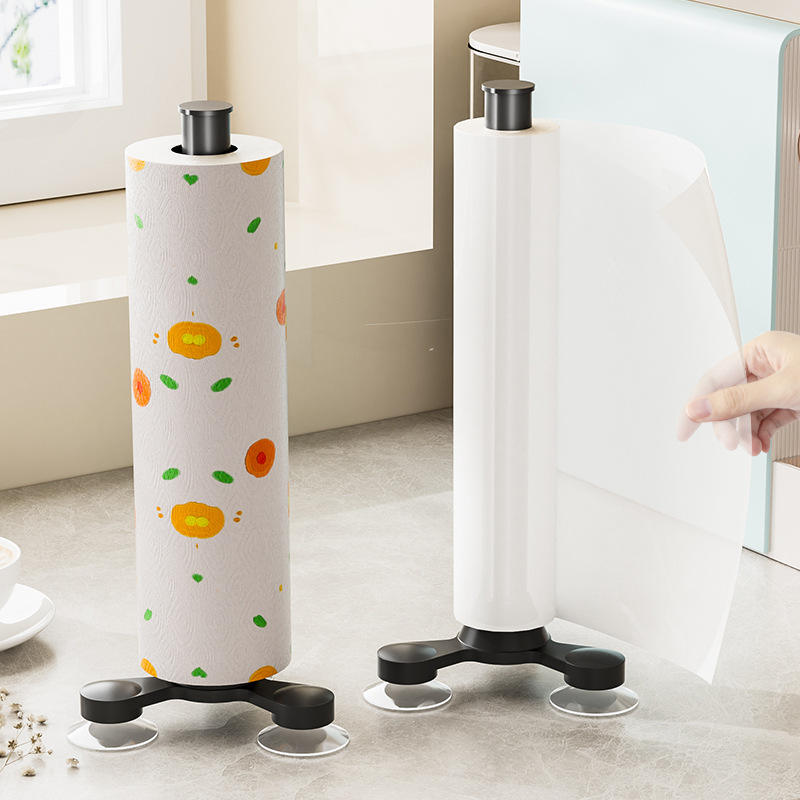 Countertop Paper Towel Holder, Freestanding Kitchen Paper Towel Holder, Suction Cup Table Paper Towel Holder
