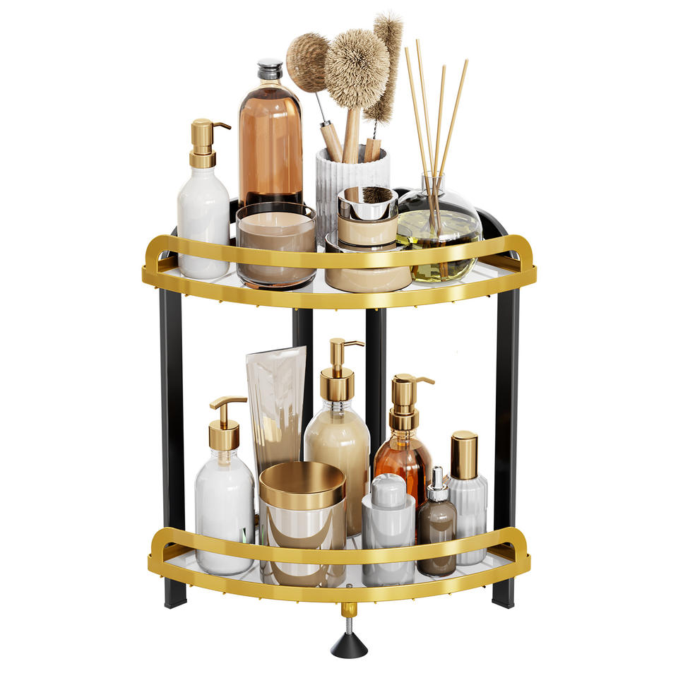 Bathroom Corner Shelf Cosmetic Storage Organizer Makeup Holder Shower Caddy