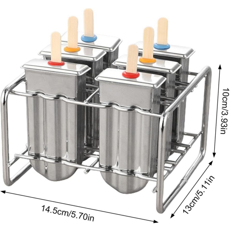 Stainless Steel 85ml Capacity Popsicle Ice Lolly Mold for DIY Home Use - Ideal for Jelly/Pudding and Ice Cream Crafting