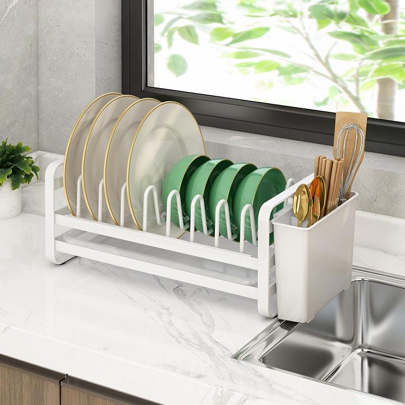 Kitchen Dish Plate Storage Organizer Rack for Kitchen Countertop